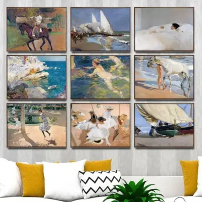 Paintings by Joaquin Sorolla Printed on Canvas