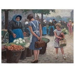 Paintings by Paul Gustav Fischer Printed on Canvas - Image 2