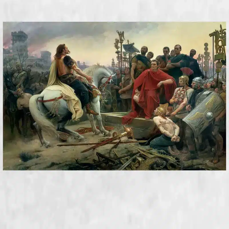 Vercingetorix Throws Down His Arms at the Feet of Julius Caesar by Lionel-Noël Royer 1899