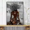 I Am Enough Abstract Good Looking Woman Printed on Canvas