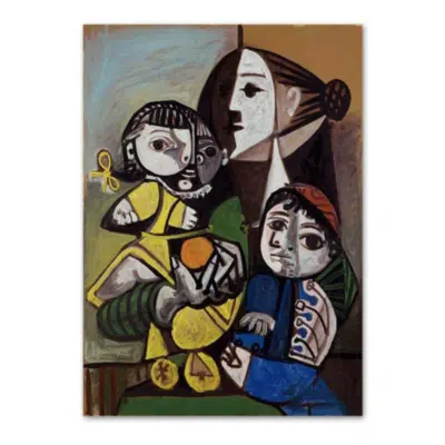 Pablo Picasso 1951 Mere Children has lOrange