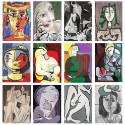 Abstract Wall Art Paintings by Pablo Picasso Printed on Canvas