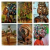 African Women Portrait Paintings Printed on Canvas