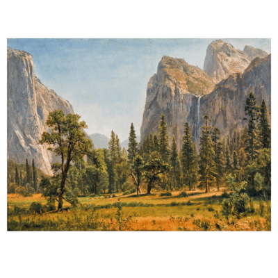 Albert Bierstadt 1871 Bridal Veil Falls Yosemite Valley California