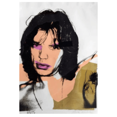 Andy Warhol 1975 Portrait of Mick Jagger 1