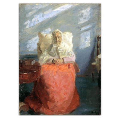 Anna Ancher 1913 Mrs Ane Brondum in the Blue Room