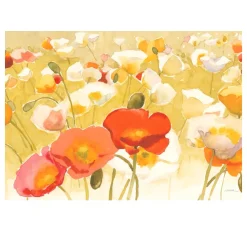 Beautiful Flowers Watercolor Paintings Printed on Canvas - Image 3