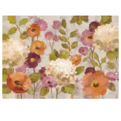 Beautiful Flowers Watercolor Paintings Printed on Canvas - Image 4