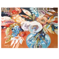 Beautiful Flowers Watercolor Paintings Printed on Canvas - Image 5