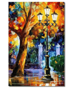 Colorful Street Landscape Paintings