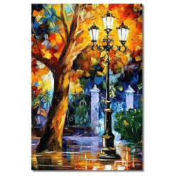 Colorful Street Landscape Paintings