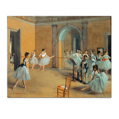 Edgar Degas 1872 Dance Class at the Opera rue Le Peletier