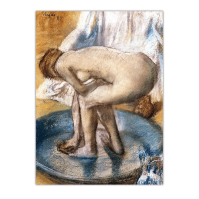 Edgar Degas 1885 Woman Bathing in a Shallow Tub
