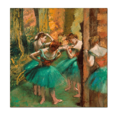 Edgar Degas 1890 Danceers Pink and Green