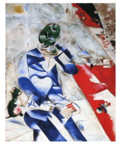 Marc Chagall 1911 Trois heures et demie Le poete Half Past Three The Poet