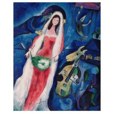 Marc Chagall 1950 La Mariee