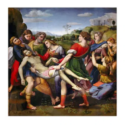 Raphael 1507 The Crucifixion Deposizione Borghese