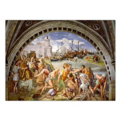 Raphael 1514 The Battle of Ostia