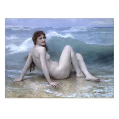 William Adolphe Bouguereau 1896 The Wave La Vague