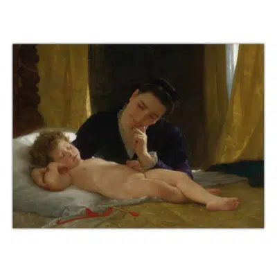 William Adolphe Bouguereau Young Mother Contemplating her Child
