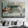 Christ Walking On Water Painting Printed on Canvas