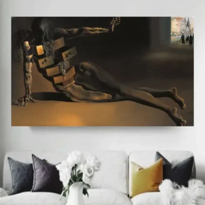 The City of Drawers by Salvador Dalí 1936 Printed on Canvas