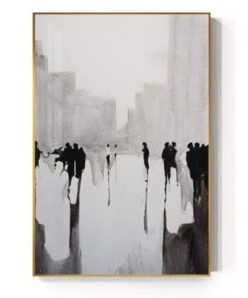 A Street Life Abstract Painting