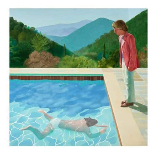 David Hockney 1972 Portrait of an Artist (pool with two figures)