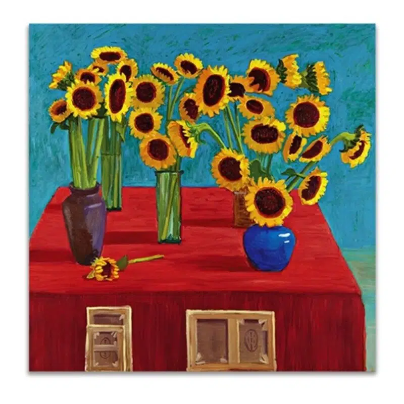 David Hockney 1996, 30 Sunflowers