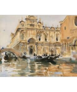 John Singer Sargent 1909 Rio dei Mendicanti Venice
