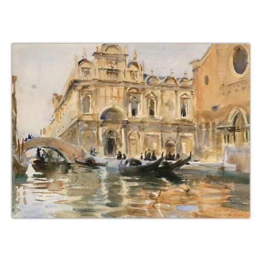 John Singer Sargent 1909 Rio dei Mendicanti Venice