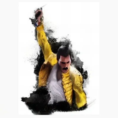 Painting of Freddie Mercury
