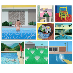 Great Paintings by David Hockney Printed on Canvas