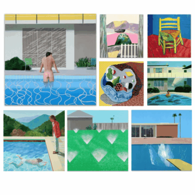 Great Paintings by David Hockney Printed on Canvas