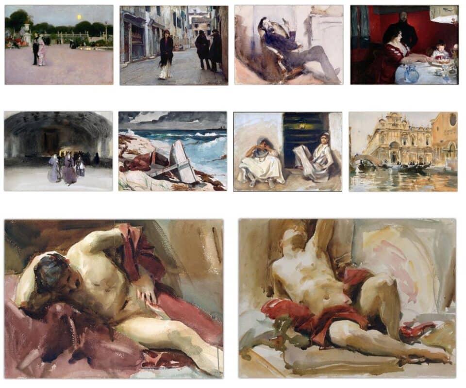 Paintings by John Singer Sargent Printed on Canvas