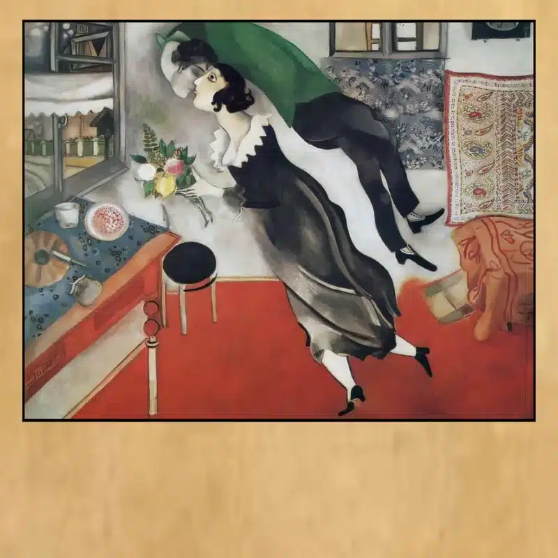 The Birthday by Marc Chagall Printed on Canvas