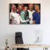 Athletes Football Players Wall Art Printed on Canvas