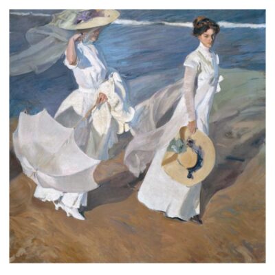 Joaquín Sorolla On the Beach 1909 Printed on Canvas - Image 2