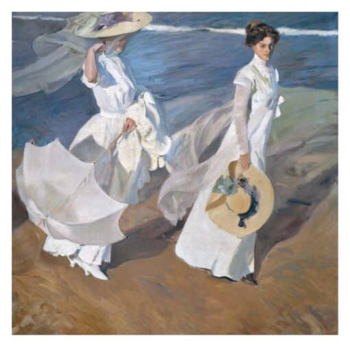 Joaquin Sorolla 1909 Women Walking on the Beach