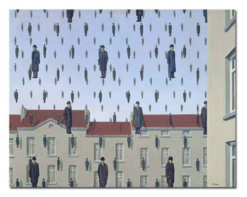 Golconda by Rene Magritte 1953