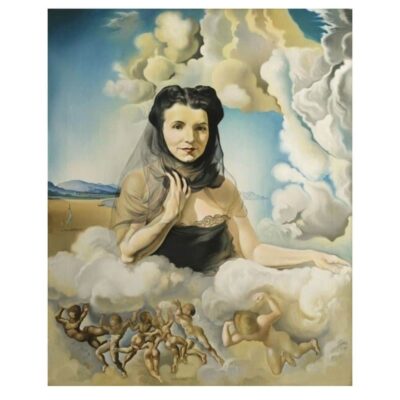 Portrait of Mrs. Ortiz De Linares by Salvador Dalí Printed on Canvas - Image 2