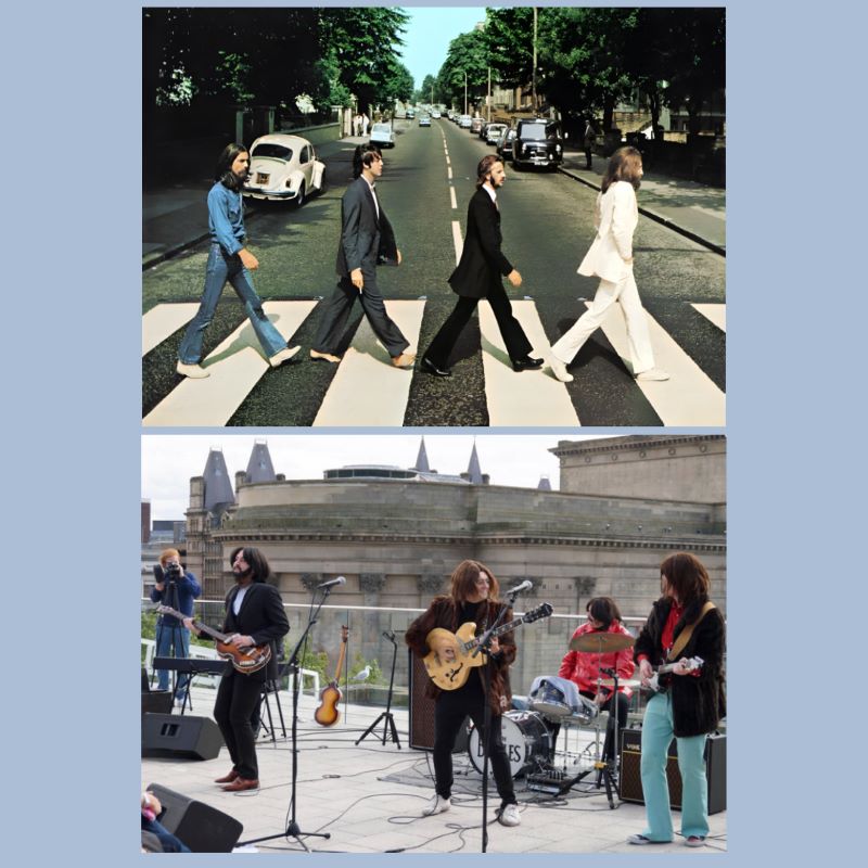 The Beatles on The Abbey Road & On The Roof of Apple Building