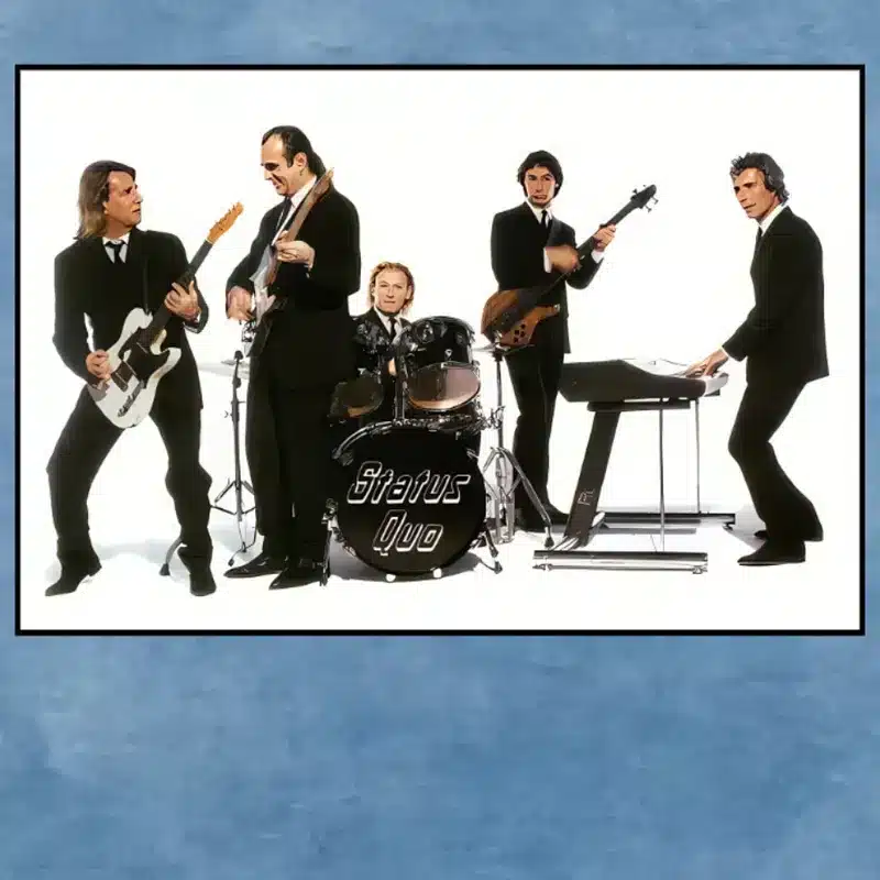 The Rock Group Status Quo Printed on Canvas