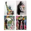Pop Art Graffiti Abstract Painting Printed on Canvas