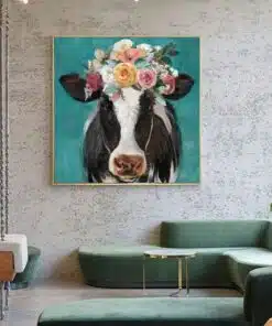 A Cow Wearing Flowers 2