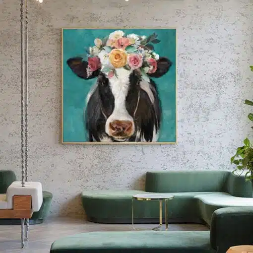 A Cow Wearing Flowers 2