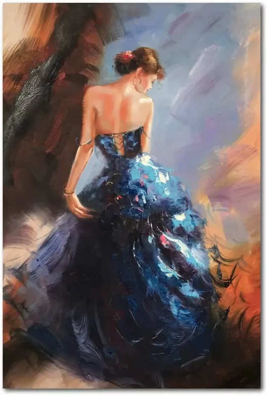 Elegant Painting of Dancing Woman 2
