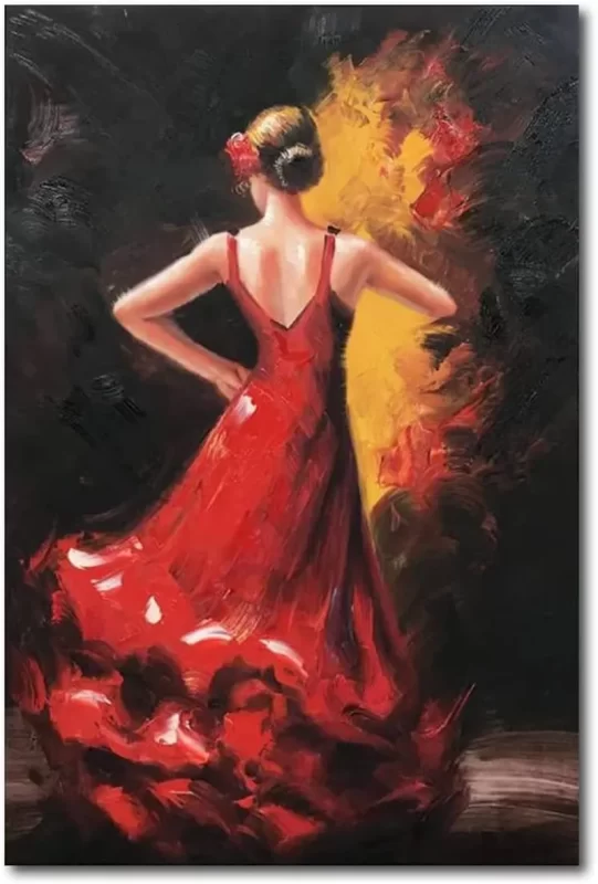 Elegant Painting of Dancing Woman 3