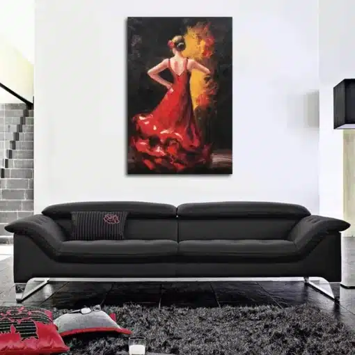 Elegant Painting of Dancing Woman 4