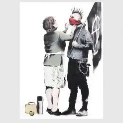 Anarchist and Mother (Punk Mum) by Banksy